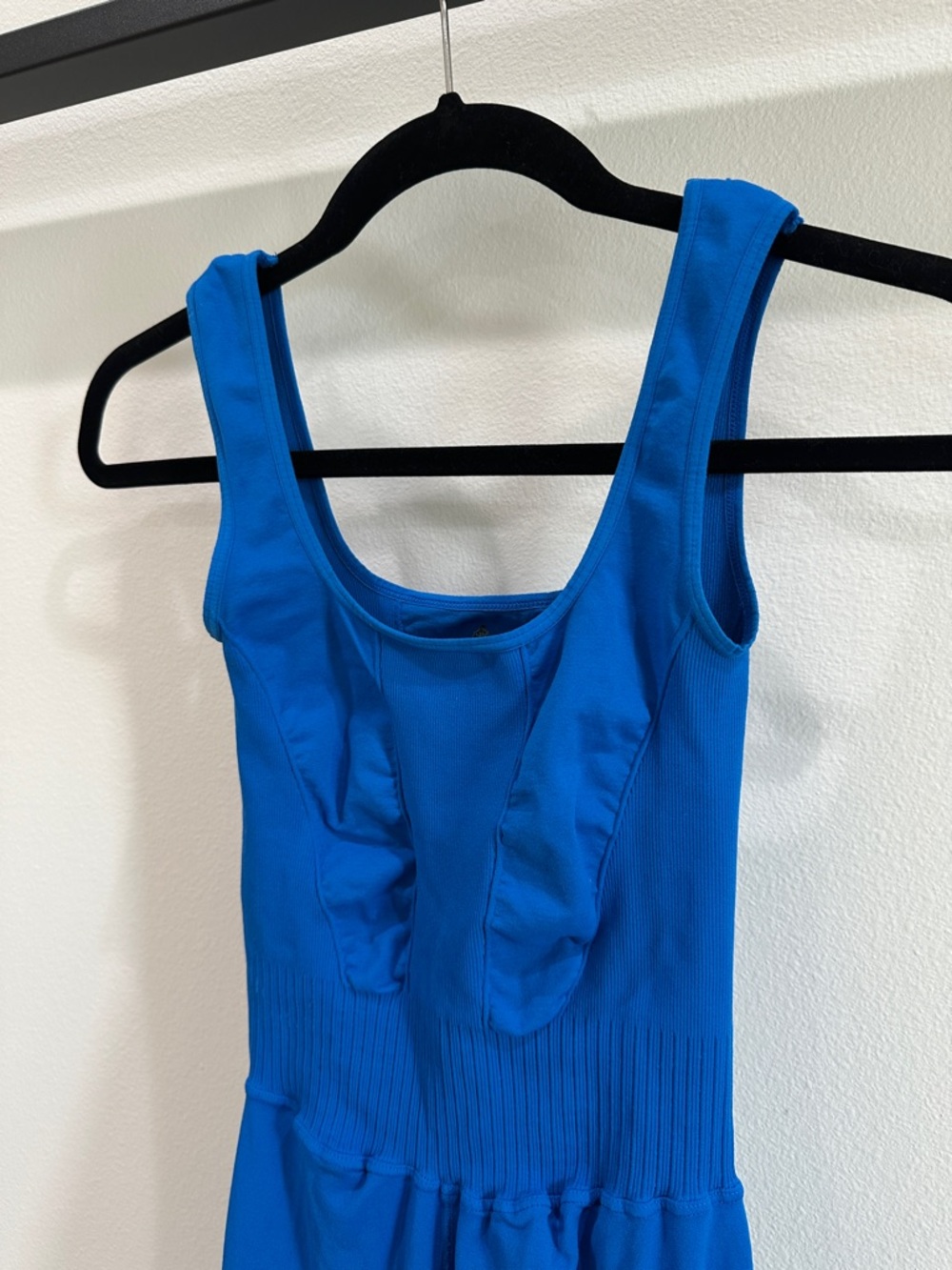 FP Movement by Free People Electric Blue Scoop-Neck Jumpsuit with White Trim - Picture 3 of 7